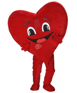 Herz Kostüm Maskottchen Lauffigur günstig kaufen oder mieten !!!