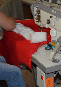 Nikolaus Weihnachtsmann Maskottchen Lauffiguren Kostüme. Produktion Herstellung Professionell bei www.Maskottchen-shop.de