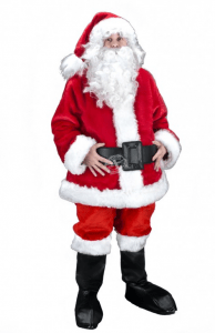 Nikolaus Weihnachtsmann Maskottchen Lauffiguren Kostüme. Produktion Herstellung Professionell bei www.Maskottchen-shop.de